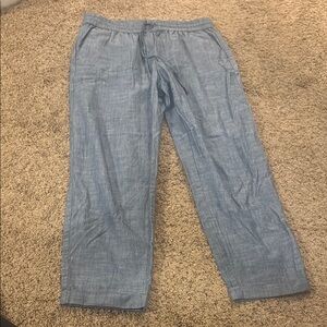 J. Crew Casual Light Blue Chambray Pants
